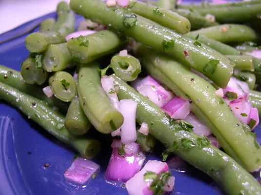 Libanese groene bonensalade