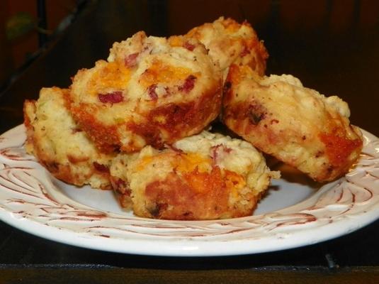 ham en cheddar muffins