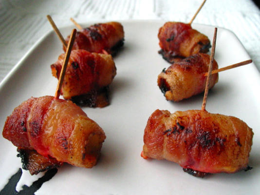 duivels heerlijke bacon en cherry roll-ups