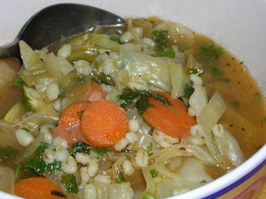 gewicht watchers veggie gerst soep (1 pt. voor 1 kopje)