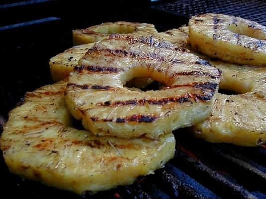 pittige gegrilde ananas