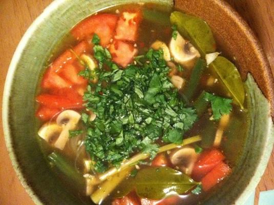 Thais citroengras en chili soep (tom yum)