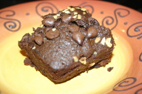 snelle mix in de pan dubbele chocoladekoektaart