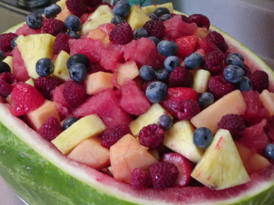 verse watermeloen en fruitsalade