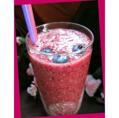 splenda aardbeien bosbessen smoothie