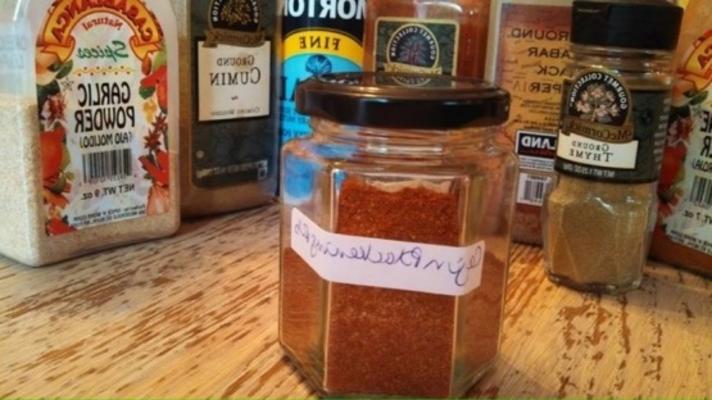 Cajun zwart makende wrijven