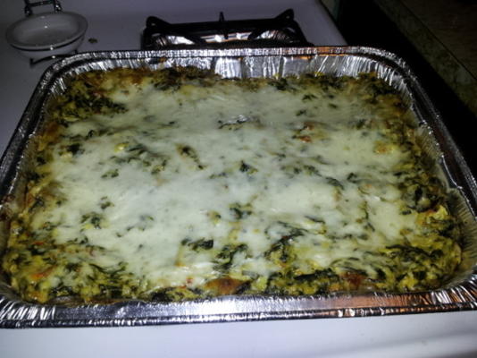 witte plantaardige lasagne