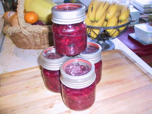 zelfgemaakte cranberrysaus (