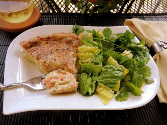 gerookte zalm quiche