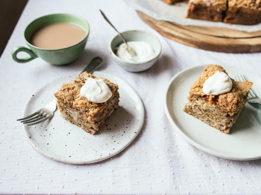 appeltaart met crumble topping