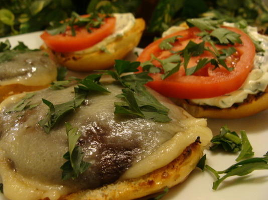 gegrilde portabella champignonburgers - a la dave