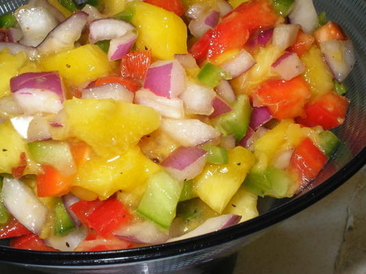 peachy mango salsa