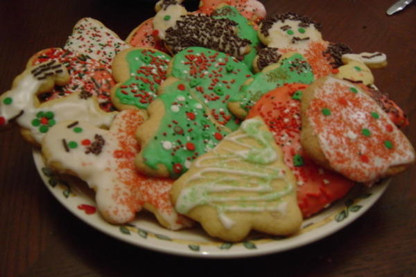 martha's blue ribbon sugar cookies - kerstmis
