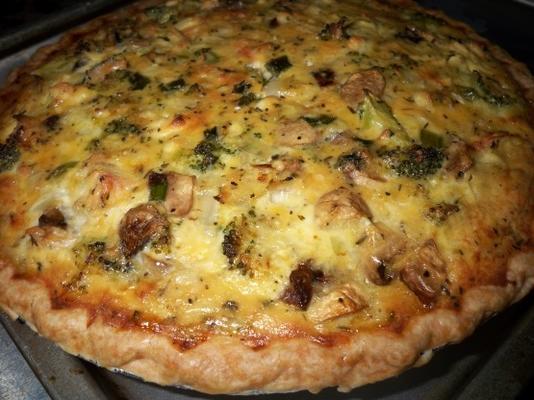 broccoli paddestoel feta kaas quiche