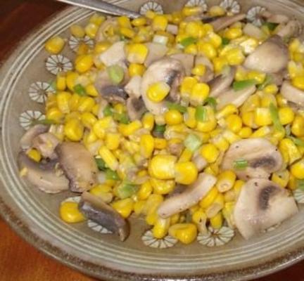 maïs met champignons