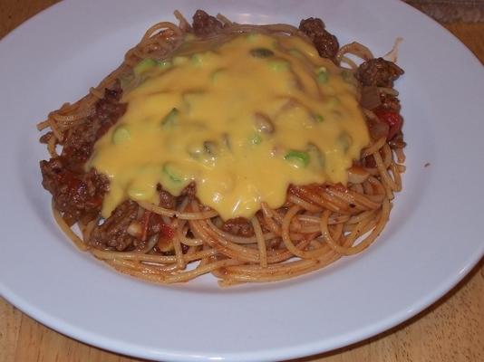 cowboy spaghetti met kaassaus - rachael straal