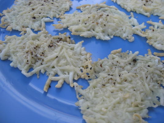 parmezaanse zwarte peper chips