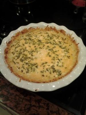 hash browns ham quiche