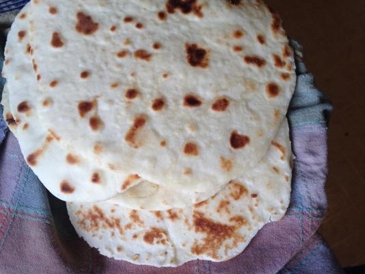 glutenvrij naan / roti (plat brood) - versie 1