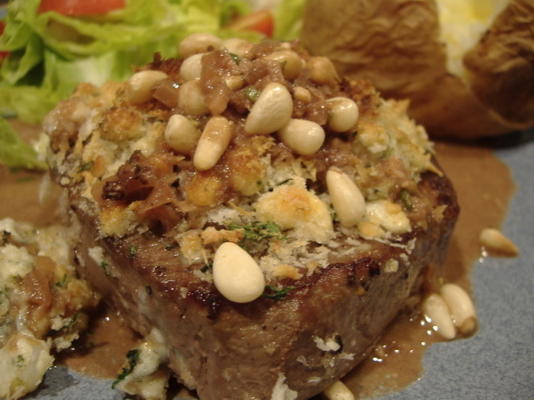 blauwe kaas, korstfilet mignon