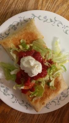 gebakken kip chimichanga