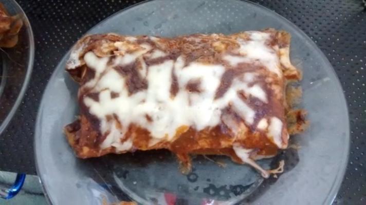 zoete aardappel en zwarte boonenchiladas