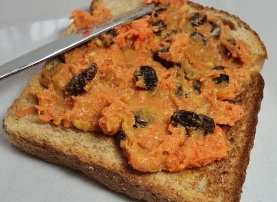 peanutty carrot sandwich spread