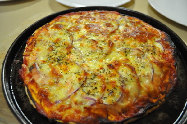 pizza-topping - pizza met gerookte zalm