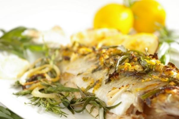 gekruide forel met citroenboter