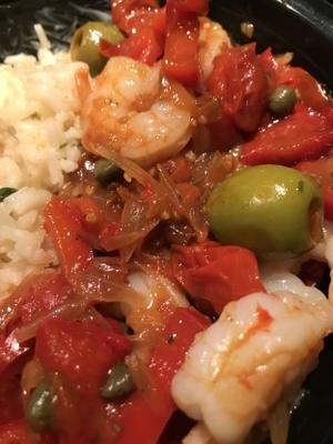 garnalen, veracruz-stijl (camarones a la veracruzana)