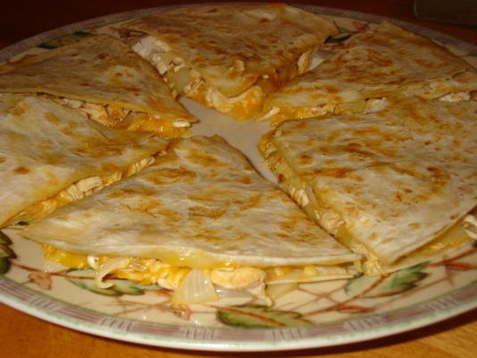 chipotle chicken quesadillas