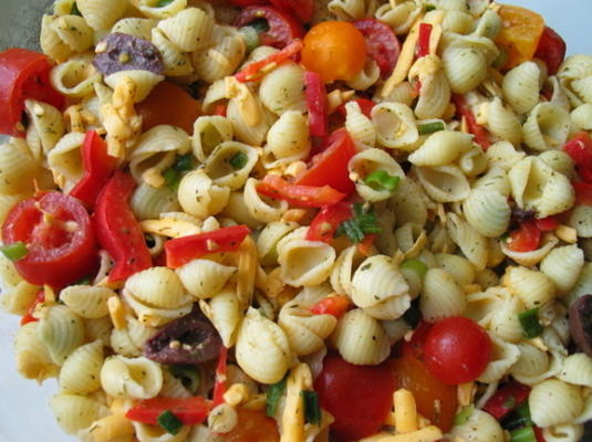 plantaardige dilly pastasalade