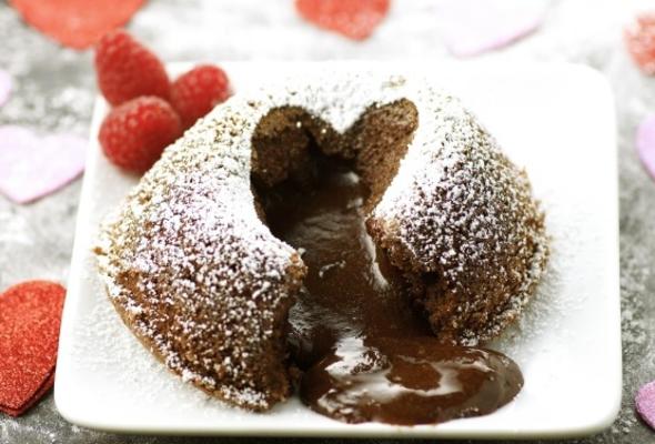 chocolade lava muffins