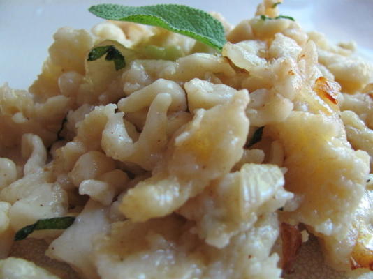 spaetzle in salie bruine boter