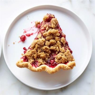 cranberry streusel taart