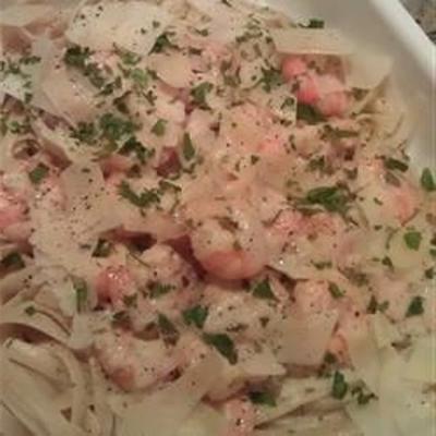 garnaal linguine alfredo