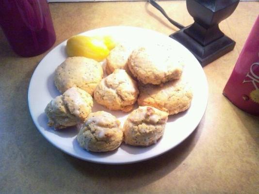 iced lemon maanzaad cookies