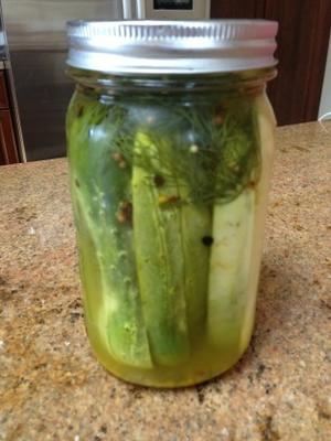 claussen-achtige pickles in de koelkast