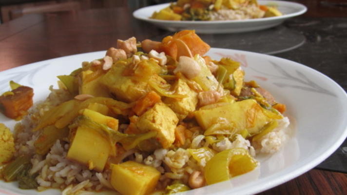 vegetarische panang-curry