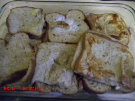 eenvoudig in de oven gebakken Franse toast