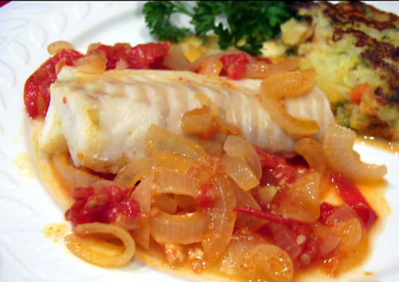 pescado sudado (peruvische gestoomde visfilets)