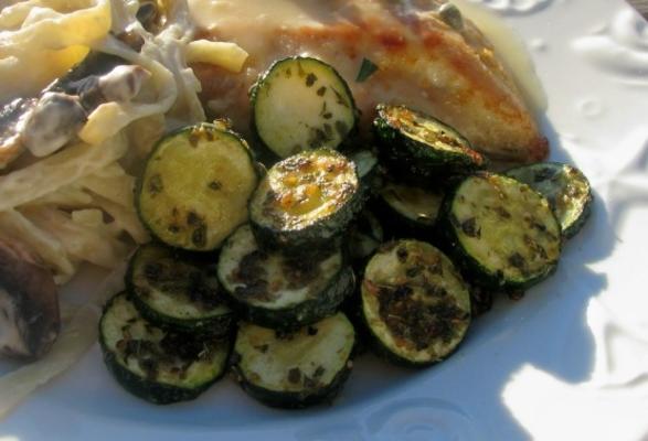 pittige courgette sautandeacute;