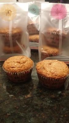 bruine suiker havermout muffins