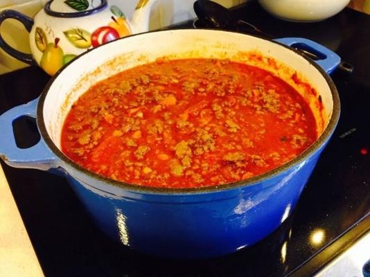 het eigenlijke olijven tuin bolognese saus recept (spaghettisaus)