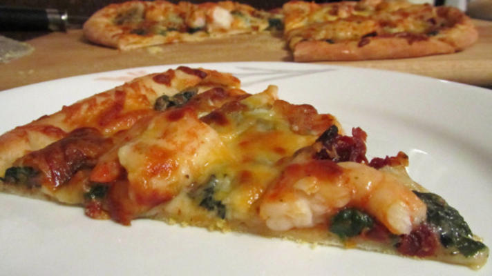 alle Amerikaanse ranch spinazie garnalen pizza rsc