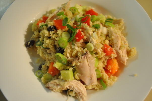 Noord-Afrikaanse kip en couscous
