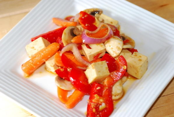 tofu salade - eenvoudig vegan - maak vooruit (moosewood)