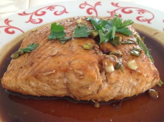 smaakvarende zalm in Chinese stijl