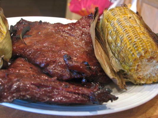 gegrilde bourbon-roksteak