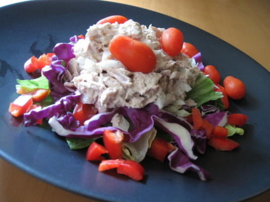 tonijn over salade